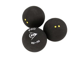 Balle de squash Dunlop Pro (3 Pack)