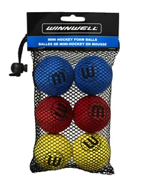 Balle WinnWell Knee Hockey Ball 50mm 5g Eva Multicolour 6-pack