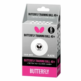 Balles Butterfly Training Ball 40+ White (6 pack)