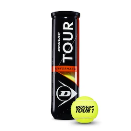Balles de tennis Dunlop Tour Performance (4 Pack)