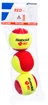 Balles de tennis pour enfant Babolat  Red Felt X3