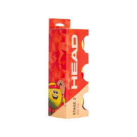 Balles de tennis pour enfant Head Stage 3 Red 3B