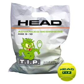 Balles de tennis pour enfant Head T.I.P. Green (72B)