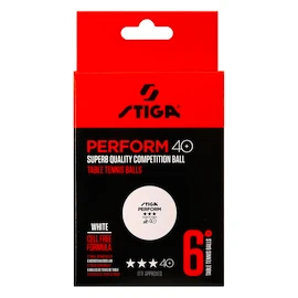 Balles Stiga Perform 40+ ABS *** White 6 Pack