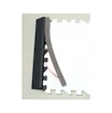 Bande pour terminer la glace synthétique WinnWell  HOCKEY TILE EDGING REBOUNDING FOAM 17.5" x 1" GREY