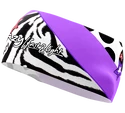 Bandeau Crazy Idea  CRAZY BAND SHARP CUT BLACK-ZEBRA