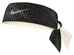 Bandeau Nike  M Dri-Fit Head Tie Reversible Black/Light Bone/White