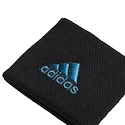 Bandeaux anti-sueur Adidas  Tennis Wristband Small Black/Sonic Aqua