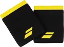 Bandeaux anti-sueur Babolat  Logo Jumbo Wristband Black/Sulphur Spring (2 Pack)