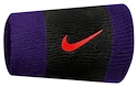 Bandeaux anti-sueur Nike  Swoosh Doublewide Wristbands (2 ks) Black/Court Purple/Chile Red