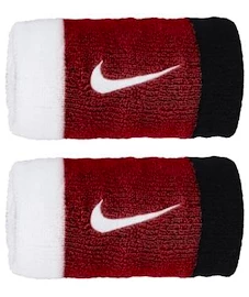 Bandeaux anti-sueur Nike Swoosh Doublewide Wristbands White/University Red