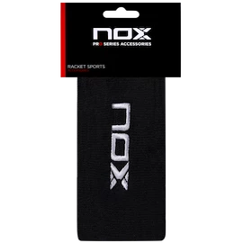 Bandeaux anti-sueur NOX 2 Black/White Logo Long Wristbands