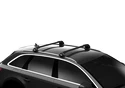 Barre de Barre de toit Edge noire pour Audi A6 Avant break 5 portes avec longerons de toit intégrés 2011-2018