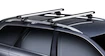 Barre de toit Thule avec tige télescopique BMW série 1 à hayon 3 portes avec points fixes 07+