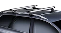 Barre de toit Thule avec tige télescopique BMW série 1 à hayon 3 portes avec points fixes 07+