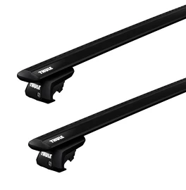 Barres de toit Thule avec EVO WingBar Black Audi 80 Avant 5-dr Estate avec barres de toit (hagus) 92-95