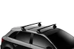 Barres de toit Thule avec EVO WingBar Black Audi A1 3-dr Berline à hayon avec un toit nu 17+