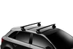 Barres de toit Thule avec EVO WingBar Black Audi A3 Sportback (8P) 5-dr Berline à hayon avec un toit nu 04-12