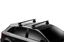 Barres de toit Thule avec EVO WingBar Black Audi A4 4-dr Berline avec un toit nu 16+