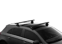 Barres de toit Thule avec EVO WingBar Black BMW 1-series 3-dr Berline à hayon avec des points fixes 07-11