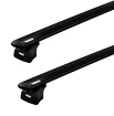 Barres de toit Thule avec EVO WingBar Black BMW 5-series Touring 5-dr Estate avec des points fixes 00-00, 04-23