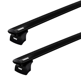 Barres de toit Thule avec EVO WingBar Black Cadillac BLS 4-dr Berline avec des points fixes 06-10