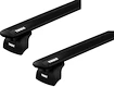 Barres de toit Thule avec EVO WingBar Black Chevrolet Zafira 5-dr MPV avec des points fixes 00-04