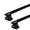 Barres de toit Thule avec EVO WingBar Black Chrysler Town & Country 5-dr MPV avec un toit nu 00-05