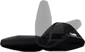 Barres de toit Thule avec EVO WingBar Black Dacia Dokker 5-dr MPV avec barres de toit (hagus) 00-19