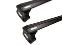 Barres de toit Thule avec EVO WingBar Black Fiat 500X 5-dr SUV avec barres de toit intégrées 15-23