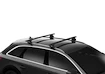 Barres de toit Thule avec EVO WingBar Black Fiat Panda 5-dr Hatchback avec barres de toit intégrées 12-24