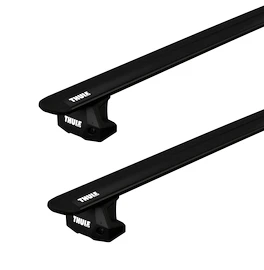 Barres de toit Thule avec EVO WingBar Black GMC Hummer EV 4-dr Pickup avec des points fixes 22-24