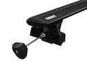Barres de toit Thule avec EVO WingBar Black Jeep Wagoneer L 5-dr SUV avec barres de toit intégrées 22-24