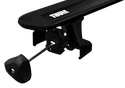 Barres de toit Thule avec EVO WingBar Black Nissan Interstar 4-dr Fourgon avec des points fixes 21-24