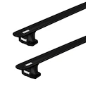 Barres de toit Thule avec EVO WingBar Black Nissan Interstar 4-dr Fourgon avec des points fixes 21-24