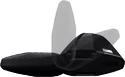 Barres de toit Thule avec EVO WingBar Black Peugeot Rifter 5-dr MPV avec barres de toit (hagus) 19+