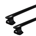Barres de toit Thule avec EVO WingBar Black Renault Clio 5-dr Hatchback avec un toit nu 01-03