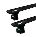 Barres de toit Thule avec EVO WingBar Black Seat Toledo 4-dr Berline avec des points fixes 00-04