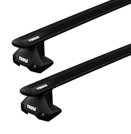 Barres de toit Thule avec EVO WingBar Black Toyota Corolla 4-dr Berline avec un toit nu 19+