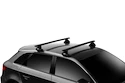 Barres de toit Thule avec EVO WingBar Black Toyota Corolla 5-dr Berline à hayon avec un toit nu 02-06