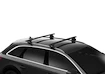 Barres de toit Thule avec EVO WingBar Black Vauxhall Zafira 5-dr MPV avec barres de toit intégrées 05-06
