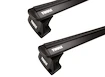 Barres de toit Thule avec EVO WingBar Black Volvo EX40 5-dr SUV avec barres de toit intégrées 2024
