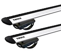 Barres de toit Thule avec EVO WingBar Fiat Stilo Uproad 5-dr SUV avec barres de toit (hagus) 02-07