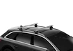 Barres de toit Thule avec EVO WingBar Jeep Compass 5-dr SUV avec des points fixes 11-16