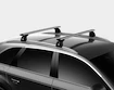 Barres de toit Thule avec EVO WingBar Opel Astra Delvan 3-dr Fourgon avec des points fixes 00-03