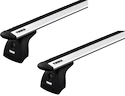 Barres de toit Thule avec EVO WingBar Peugeot Bipper 3-dr Fourgon avec des points fixes 08-24