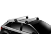 Barres de toit Thule avec EVO WingBar Porsche Macan 5-dr SUV avec un toit nu 14-24