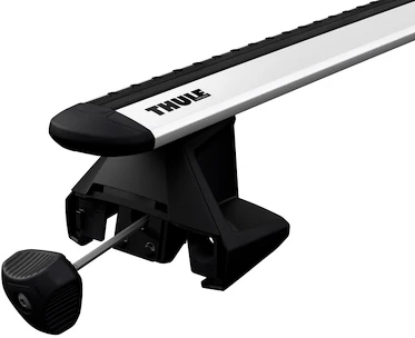 Barres de toit Thule avec EVO WingBar Toyota Tundra Crewmax 4-dr Pickup avec un toit nu 22-24