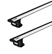 Barres de toit Thule avec EVO WingBar Volkswagen Caddy (Mk III) 5-dr Fourgon avec des points fixes 04-15