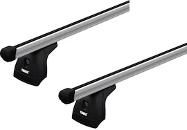 Barres de toit Thule avec ProBar Fiat Fiorino 3-dr Fourgon avec des points fixes 08+